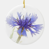 Blue Cornflower Foto - Keramisch Ornament (Achterkant)