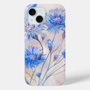 Blue Cornflowers Waterverf telefoonhoesje