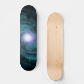 Blue Cosmic Twirl Skateboard (Voorkant)