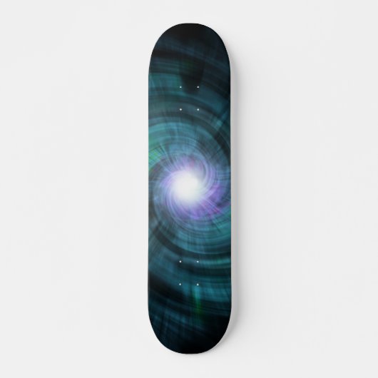 Blue Cosmic Twirl Skateboard (Voorkant)