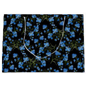 Blue Cosmos Flowers Groot Cadeauzakje (Voorkant)