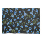 Blue Cosmos Flowers Kussensloop (Voorkant)