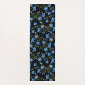 Blue Cosmos Flowers Yogamat (Achterkant)
