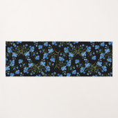 Blue Cosmos Flowers Yogamat (Voorkant (horizontaal))