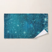 Blue Cosmy Spacey Starry Sky (Serviette à main)
