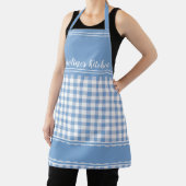 Blue Country Gingham Decor Farmhouse Schort (Insitu)