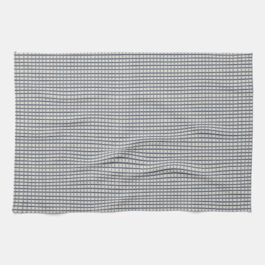 Blue Country Gingham Theedoek (Horizontaal)