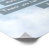 Blue Courage Kindergebed Poster (Hoek)