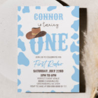 Blue Cowboy ONE Eerste Rodeo Verjaardagsfeest