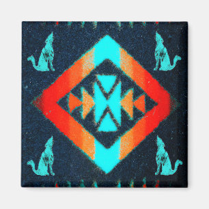 Blue Coyote Magnet Magneet