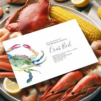 Blue Crab Boil Zomerfeest uitnodiging