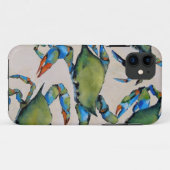 Blue Crab IPhone case (Achterkant (horizontaal))