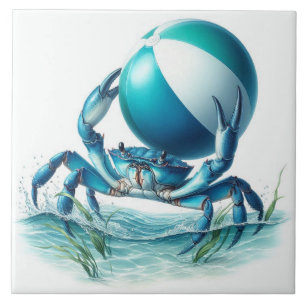Blue Crab keramische Tegel Tegeltje