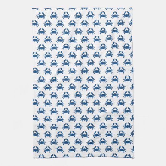 Blue Crab Kitchen Towel Theedoek (Verticaal)