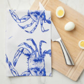 Blue Crab Kitchen Towel Theedoek (Quarter Fold)