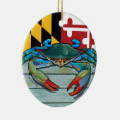 Blue Crab Maryland Keramisch Ornament (Rechts)