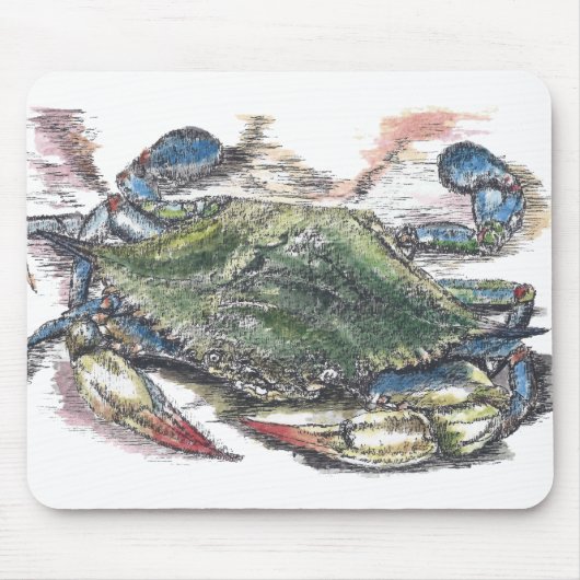 Blue Crab Mousepad Muismat (Voorkant)