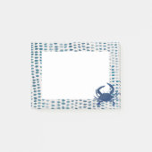 Blue Crab Nautisch Zee Post-it® Notes (Voorkant)
