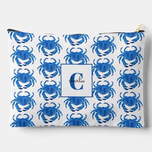 Blue Crab Pattern Etui (Achterkant)