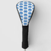 Blue Crab Pattern Golfheadcover (Voorkant)