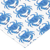 Blue Crab Pattern Korte Tafelloper (Hoek)
