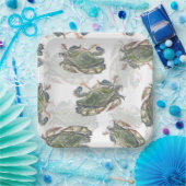 Blue Crab Pattern Papieren Bordje (Feest)