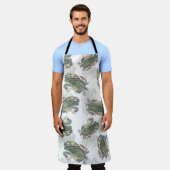 Blue Crab Pattern Schort (Gedragen)