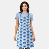 Blue Crab Pattern Schort (Gedragen)