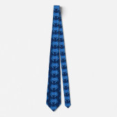 Blue Crab Pattern Stropdas (Voorkant)