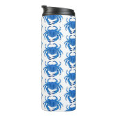 Blue Crab Pattern Thermosbeker (Geroteerd rechts)