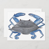 Blue Crab Postcard Briefkaart (Voorkant / Achterkant)