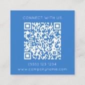 Blue Crab Seafood Restaurant QR-code Vierkante Visitekaartje (Achterkant)