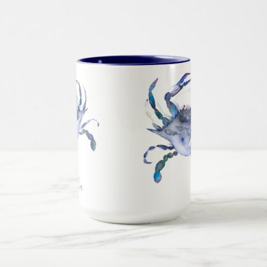 Blue Crab Specialized Beach Theme Coffee Mok (Midden)