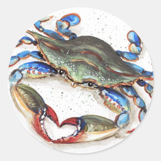 Blue Crab Sticker (Voorkant)
