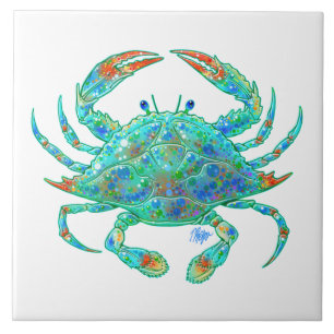 Blue Crab Tile Tegeltje