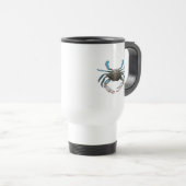 Blue Crab Travel Mug Reisbeker (Voorkant rechts)