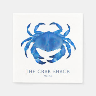 Blue Crab Vis Restaurant Servet