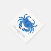 Blue Crab Vis Restaurant Servet (Hoek)