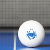 Blue Crab Waterverf gepersonaliseerd Pingpongballen (Net)