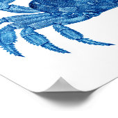 Blue Crabs Coastal Decor Art Print no.3 (Hoek)