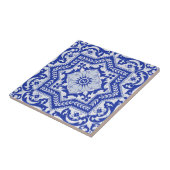 Blue Cracked Ceramic Style Azulejo  Tegeltje (Zijkant)