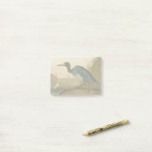 Blue Crane Heron Audubon Painting Post-it® Notes (Op bureau)