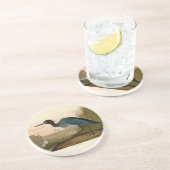 Blue Crane Heron Audubon Painting Zandsteen Onderzetter (Zijkant)