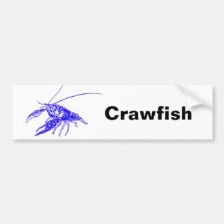 blue crayfish bumpersticker