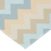 Blue Cream Chevron Stripes Tafelkleed (Gekanteld)