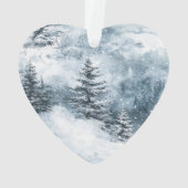 Blue Cream Christmas Snowflakes Ornament (achterkant)