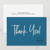 Blue Cream Company Logo Social Bedankt (Voorkant / Achterkant)