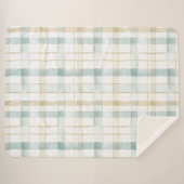Blue Cream White Plaid (Devant (Horizontal))