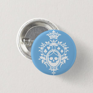 Blue Crest met Skull en Cardsuit Button