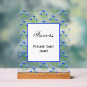 Blue Crocuses Acryl Bord (Neutraal)